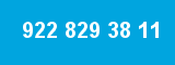 922 829 38 11